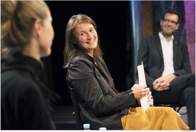 Alexandra Althoff  (Leitung Burgtheaterstudio, Regisseurin) und Mag. Heinrich Himmer (Wiener Bildungsdirektor.
