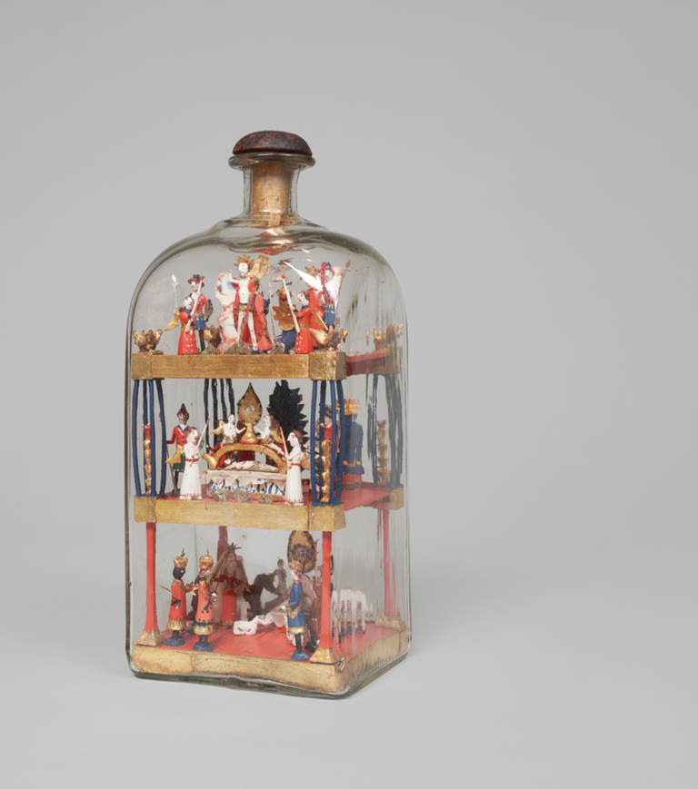 Eine Geduldsflasche, auch Eingericht genannt, aus dem Besitz von Hermann Bahr.
