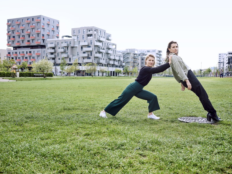 Julia Weingartner uber im Helmut Zilk-Park im neuen Sonnwend-Viertel in Wien-Favoriten.