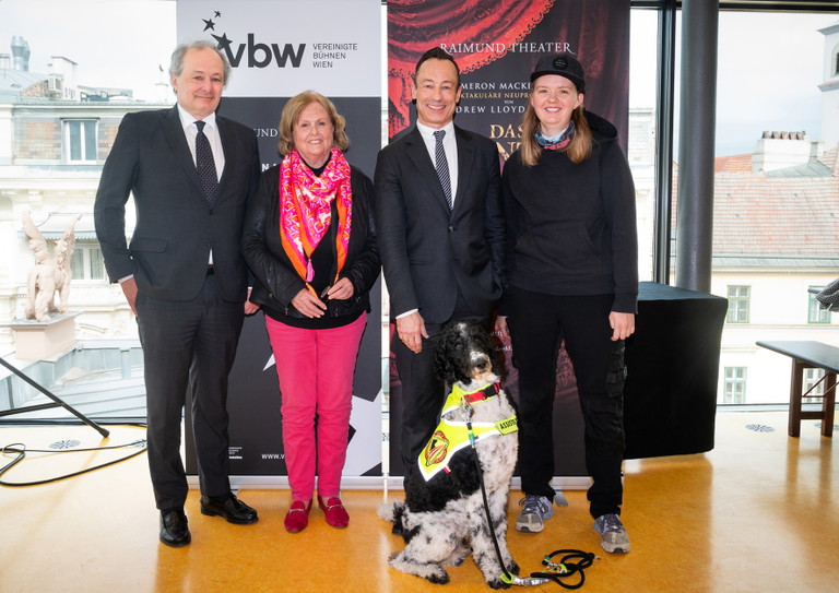 Beim Pressegespräch zur „relaxed performance“ (v.l.): Franz Patay, Jutta Steidl, Christian Struppeck und Leonie Strahl.