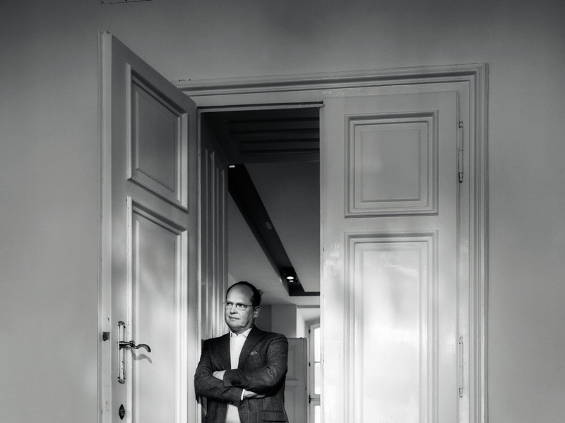 Christian Kircher in seinem Büro im Hanuschhof. 