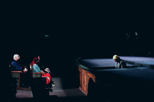 Die Gäste aus Wien im Nationaltheater in Lviv. 