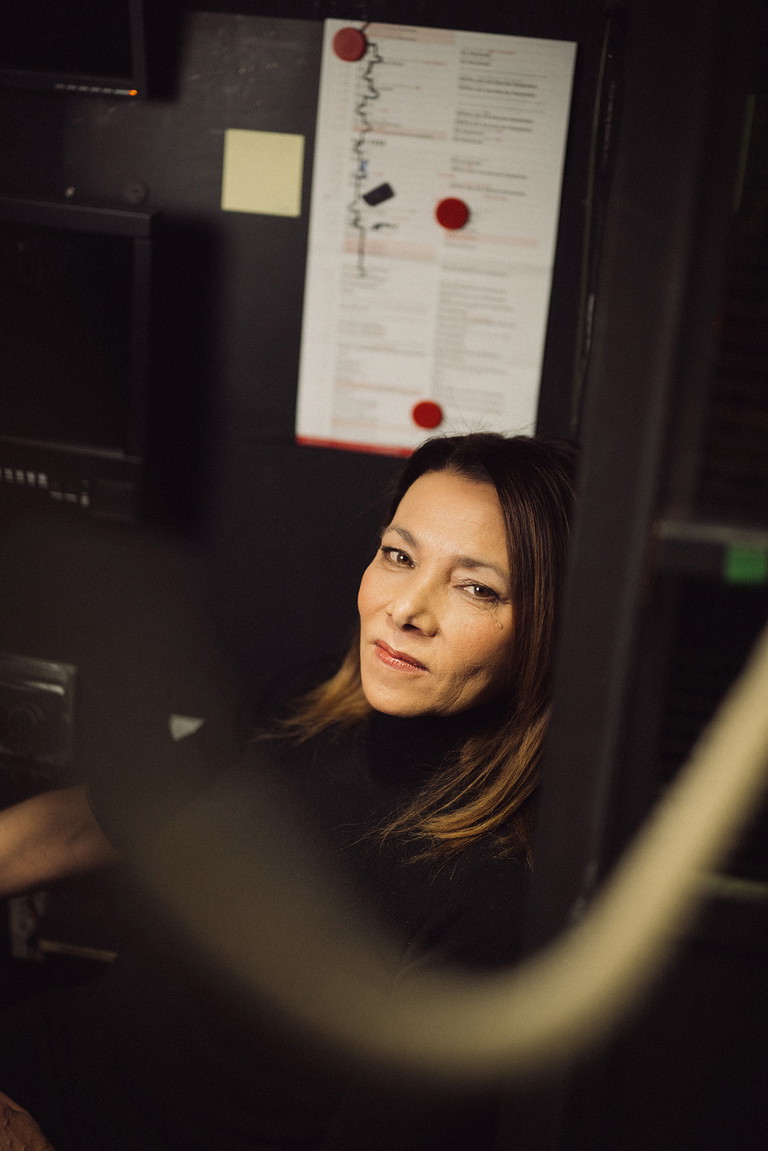 Sandra Cervik beim BÜHNE-Fotoshooting
im Theater in der Josefstadt.
