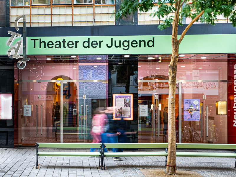 Die Fassade des TDJ Neubaugasse.